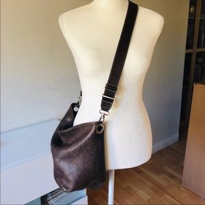 Roots leather crossbody bag